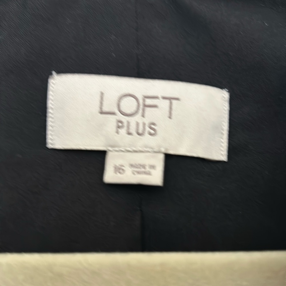 Loft Plus 2 button Black Blazer